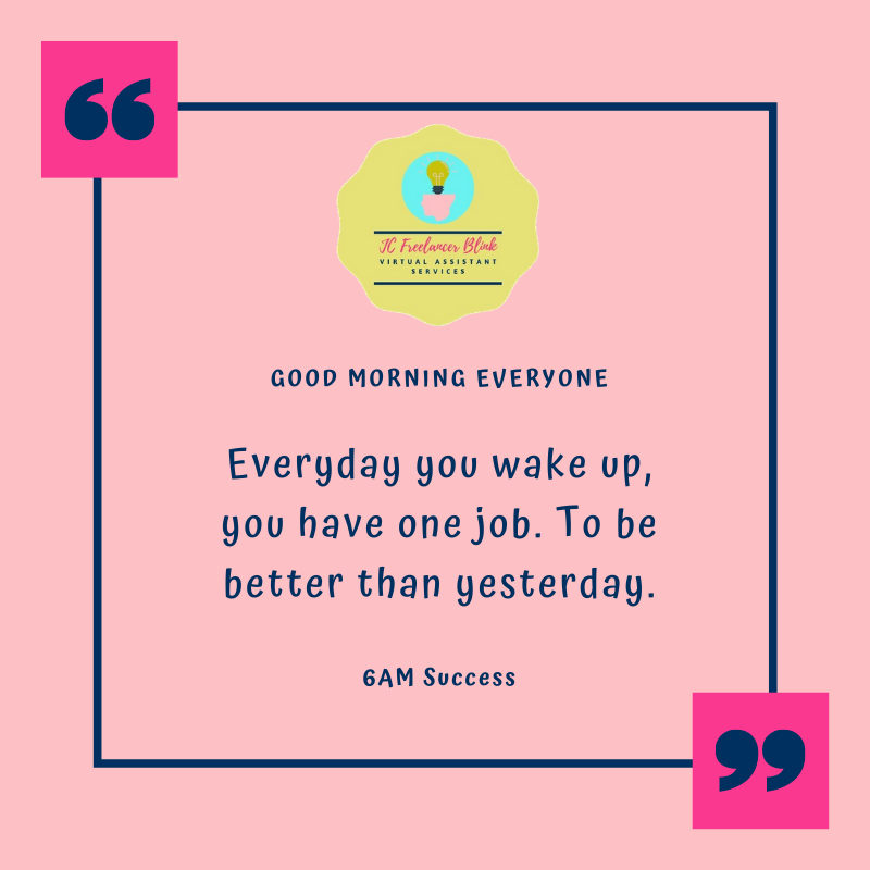 VaCabalquinto's tweet photo. Good vibes!!.. 

#Freelancer #WorkFromHome #Motherhood #SocialMediaManager #Virtual Asssistant https://t.co/i0tyzpYP0Y