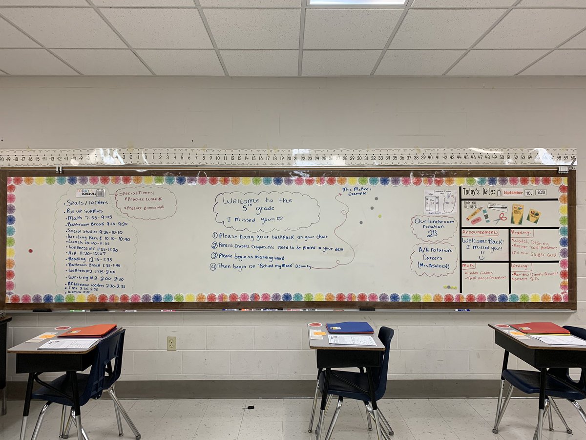 Mrs_McKee16's tweet photo. Will tomorrow be perfect? Not at all. Will it be amazing to see my kiddos? Absolutely! Let’s get this 2020-2021 year started off right! 💛🖤#MurraySchools #PandemicTeacher #TooPumped https://t.co/jWXaZRD94j
