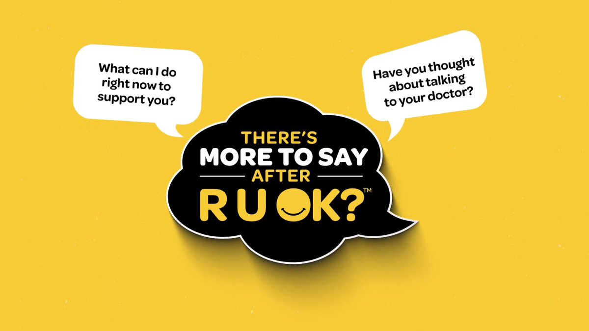 This year has been incredibly difficult for many, but we're all in this together. Please check in with friends, family, work colleagues or even passersby if you are out for a walk. You don't need to be an expert at conversation - just a great listener and a good friend #RUOKDay