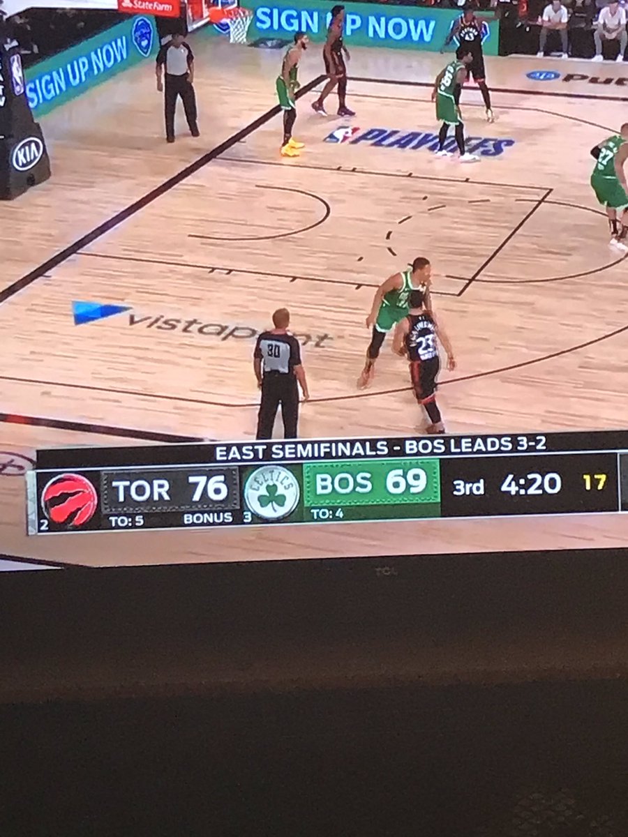 Yes I was screaming DO NOT SCORE from 4:40 to 4:20 so I could take this photo #Raptors #blazeit #69nice