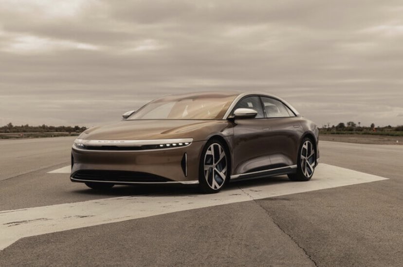 Thoughts on Lucid Air? It has 1080 HP, 2.5 sec 0-60 and a 1/4 mile of 9.9 secs. It has 517 miles of range and It can receive 300 miles of range in 20 minutes thanks to the 900V architecture and 300kW max charging speed as well as the Air has V2G and V2V. The Air will start at 80K