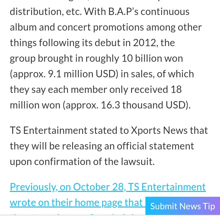 Sadly, things didn't go well in 2014. After they released their first full album, BAP filled a lawsuit against TS. The boys waited for Zelo to be 18 so they can all demand the company.