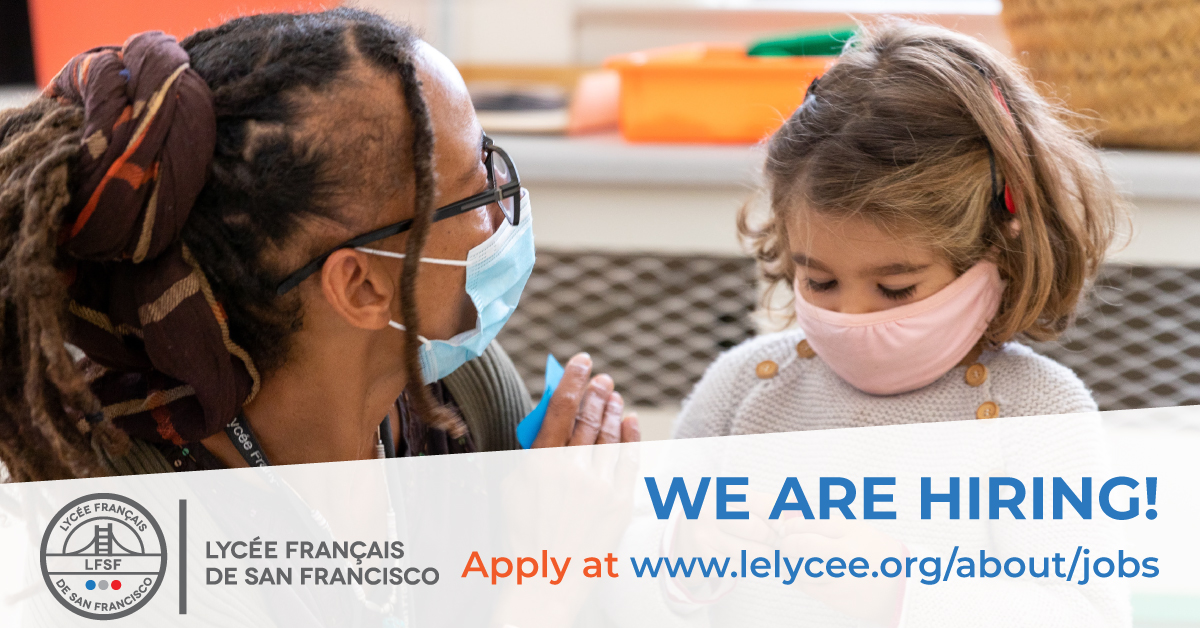 lelyceeSF's tweet photo. WE ARE HIRING faculty staff (Daycare Assistants • Early Childhood Education). You are passionate about education and believe in the benefits of a multilingual and multicultural teaching? We want to hear from you! 
APPLY at https://t.co/cS77MCyXBY Or SHARE!
#WeAreHiring #ApplyNow https://t.co/Spf7MKAz39