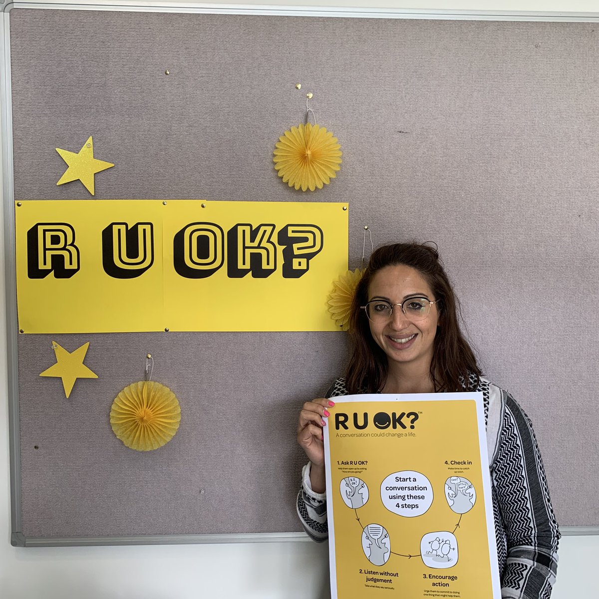 Today at Magdalene we are encouraging students to check in with their friends and family, and think about how they can continue the conversation if they see that someone isn’t OK.

Our Year 8 Co-ordinator <a href="/tacconer01/">Rosanne Taccone</a> is asking, R U Ok? #RUOKDay