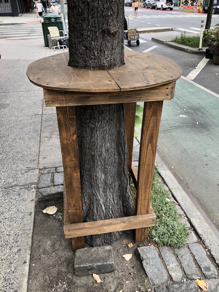 standing bar/café table tree.