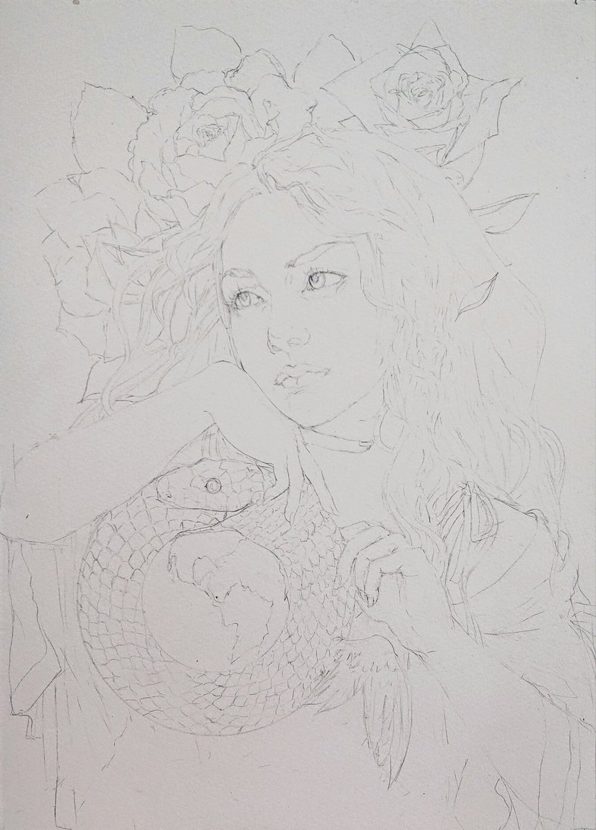 真面目絵。

絵が見えにくいとご指摘を頂いたので再アップ?。すごく薄く描いてるので見えにくいですがこれで大丈夫かな…?? 
