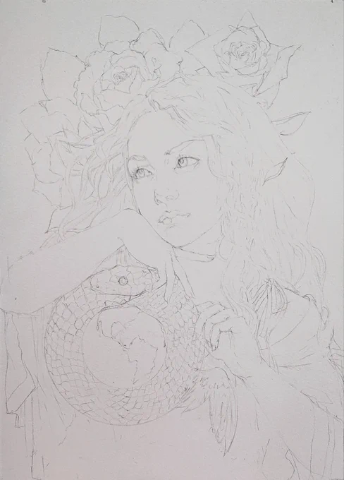 真面目絵。

絵が見えにくいとご指摘を頂いたので再アップ?。すごく薄く描いてるので見えにくいですがこれで大丈夫かな…?? 