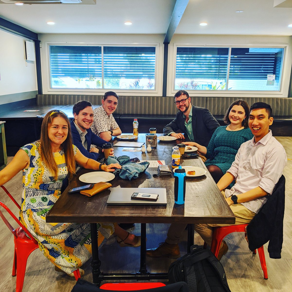 Catching up before our soundcheck for Brisbane Festival's Street Serenades! See us this afternoon at  Fernvale Memorial Park at 3.20pm and head to the Street Serenades page for more locations 😊 🎶