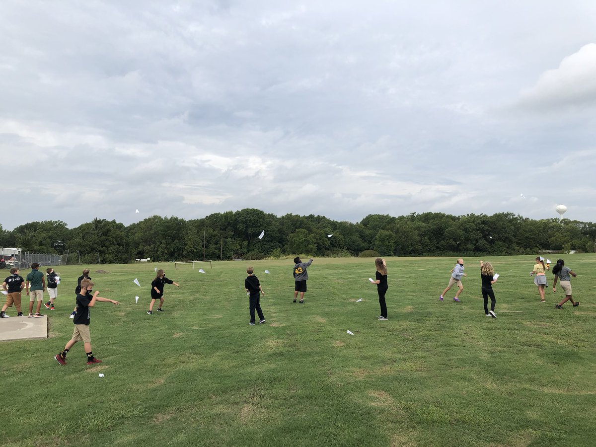 Designing paper airplanes to test our hypothesis. What fun! <a href="/RroseRebecca/">Rebecca Rose</a> <a href="/NolaKWilson/">Wilson Elementary</a>