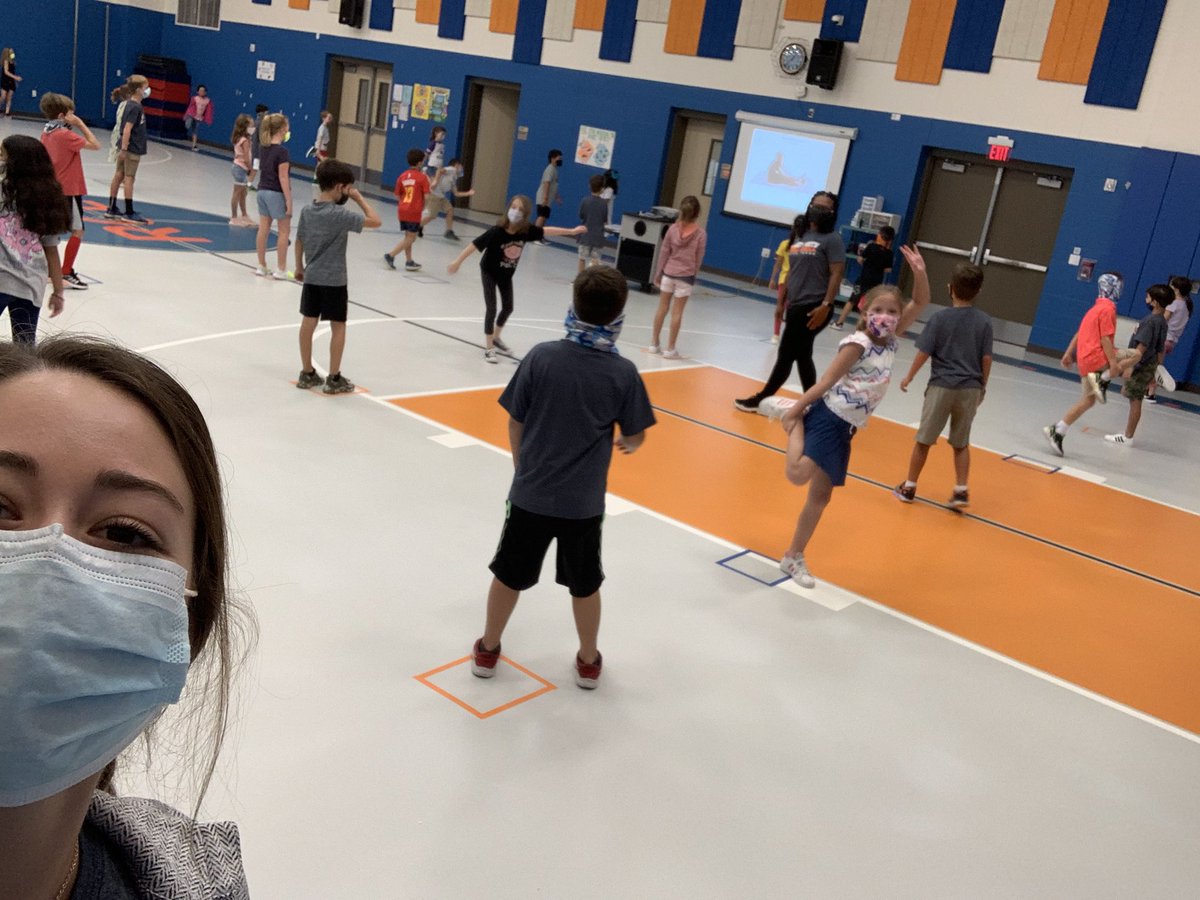 rummelcreek_HF's tweet photo. We are loving having these kids back in the gym! 4th grade wrapping up the day after two amazing days of in-person learning. #Roadrunnerstrong #RCE @SBHFTA @CreekRummel https://t.co/E3XRAR00iW