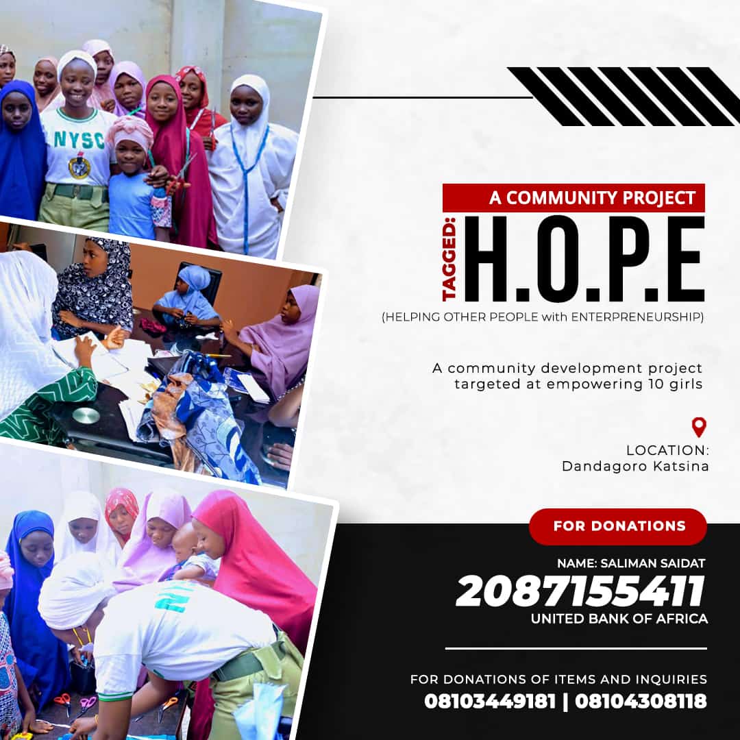 MolikSherifdeen's tweet photo. Let's add our own voice to this project by donating our own quota to it's success @jcileaders @jci_nigeria @OoniAdimulaIfe .

#CommunityDevelopmentProject
#Empowerment. https://t.co/Pv7p2nrPNo