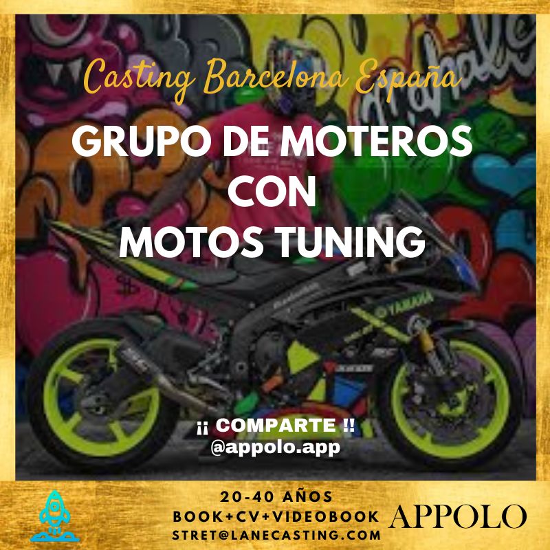 people_es's tweet photo. Correo electrónico: Stret@lanecasting.com 
ASUNTO: MOTEROS
.
#actor #actriz #castingcall #actorslife #acting #modelo #casting #castingbarcelona #castingmadrid # castingespaña https://t.co/Kl4tVU9aYY