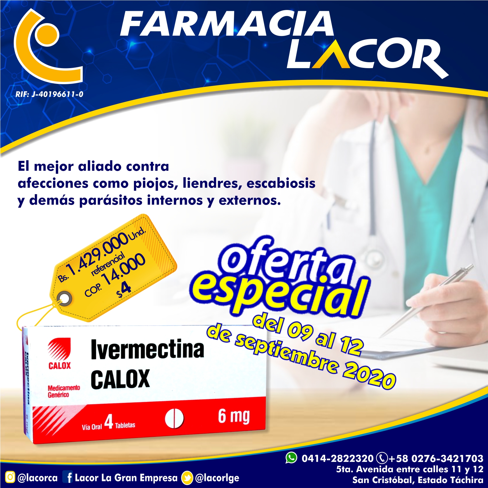 Ivermectina 6 mg calox