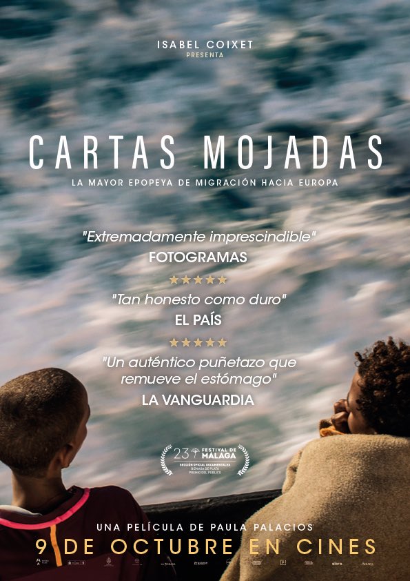 PaulaPalaciosCa's tweet photo. Queda 1 mes para el estreno de #CartasMojadasFilm en España  #YoVoyAlCine #EU #Mediterraneo #Refugiados #RescueAtSea #BlackLivesMatter https://t.co/e3iWv7OsvA