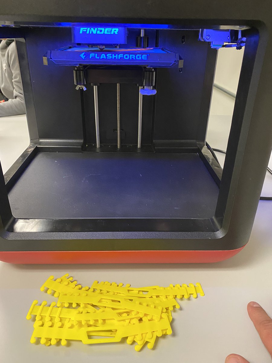 PhillyWarriors's tweet photo. What is PES LAUNCH?? 

Ross is building a robot from schematics with @bethrsandidge , 3D printer is running mask straps for local needs, @CoachBigBuse the boys are building a kitchen island, and @KellyDJones4 and @nikkinakay83 are doing Show Choir choreography 

💜💛@KProaps https://t.co/KM5dfCZ7U2
