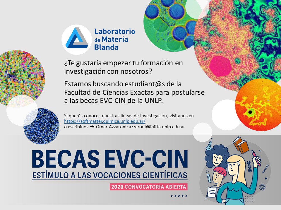 SoftMatterLab (@softmatterlab) on Twitter photo ¿Te gustaría iniciarte en la investigación científica?¿Te gustaría diseñar sistemas moleculares que tengan aplicaciones nanotecnológicas? Si te interesa, tenés que contactarnos!
Se agradece el retuiteo...😉
<a href="/unlp/">UNLP</a> <a href="/exactas_unlp/">Exactas | UNLP</a> <a href="/minervaunlp/">Minerva UNLP</a> <a href="/nano_fan/">Fundación Argentina de Nanotecnología</a> ¿Te gustaría iniciarte en la investigación científica?¿Te gustaría diseñar sistemas moleculares que tengan aplicaciones nanotecnológicas? Si te interesa, tenés que contactarnos!
Se agradece el retuiteo...😉
<a href="/unlp/">UNLP</a> <a href="/exactas_unlp/">Exactas | UNLP</a> <a href="/minervaunlp/">Minerva UNLP</a> <a href="/nano_fan/">Fundación Argentina de Nanotecnología</a>