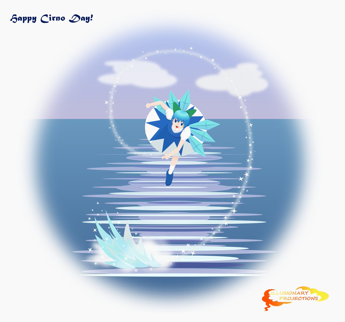 IlluProject's tweet photo. Happy Cirno Day! ❄️ Hope you enjoy this little drawing, have a ⑨ day! #cirnoday #9月9日はチルノの日 https://t.co/xpCVDEaR7v