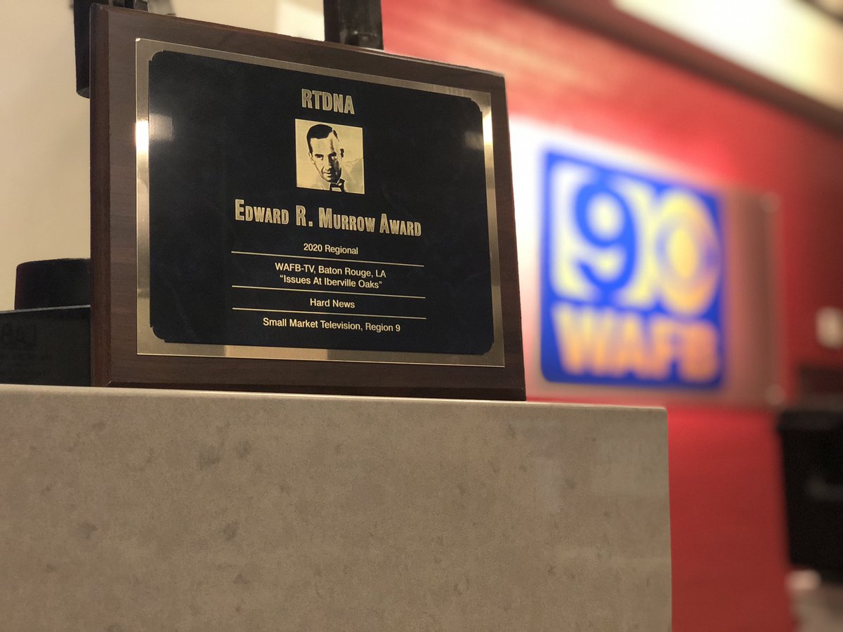 senatorhollins's tweet photo. They have arrived. We are humbled with our Regional Edward R. #Murrow Awards for quality journalism this past year. And we’re very proud of Matt Houston for winning his first as well. #MurrowMoment #JournalismMatters https://t.co/Y2szX6kuvQ