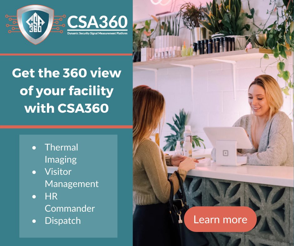 csa360's tweet image. The CSA360 app features a powerful dashboard and over 15 modules that give you sophisticated, tailored-to-you capabilities. Want to learn more? Schedule demo today!
csa360.app/get-demo-ii/  
#security  #physicalsecurity