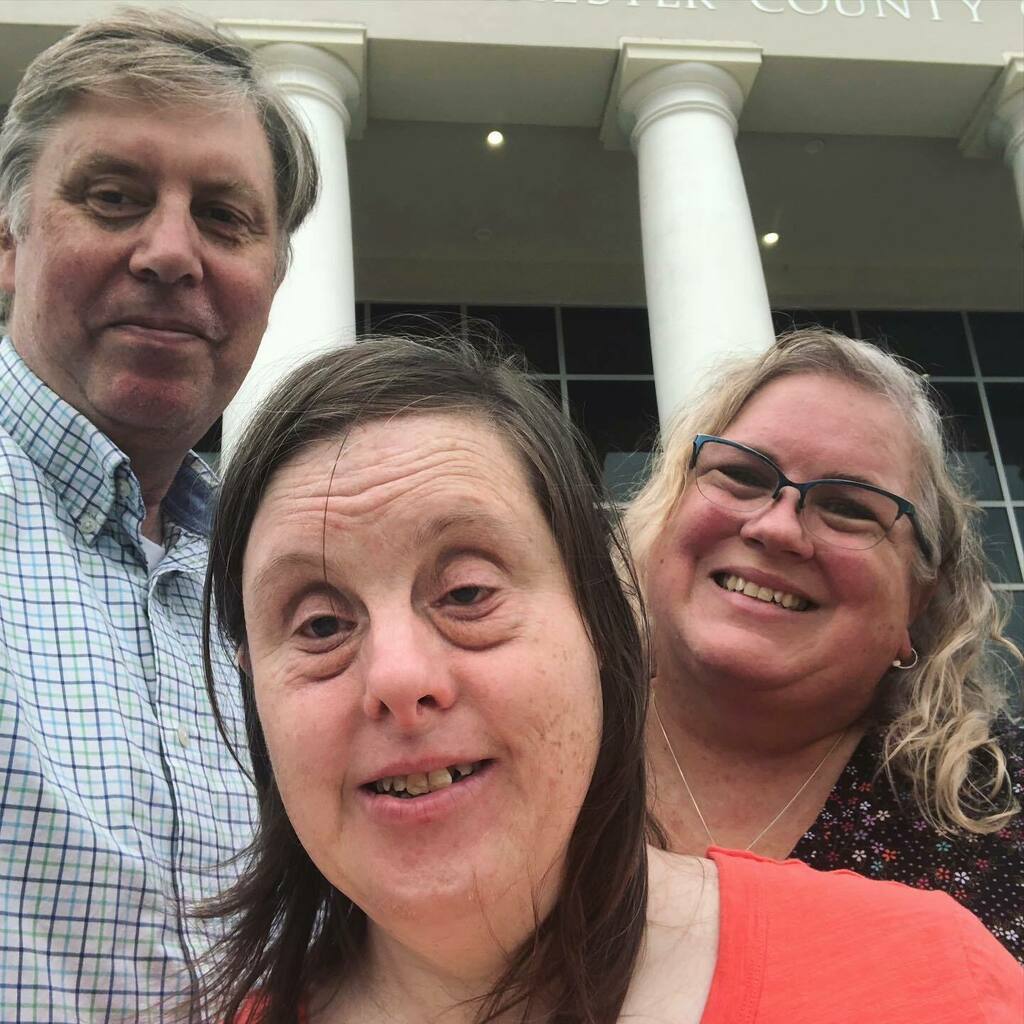 FrouFruGal's tweet photo. She’s official ours again! We are once again Katie’s guardians after three years of just being the respite care family. We love having Katie in our home and lives. No empty nest for us! https://t.co/AV11XOMoTk https://t.co/pxOcct1E18