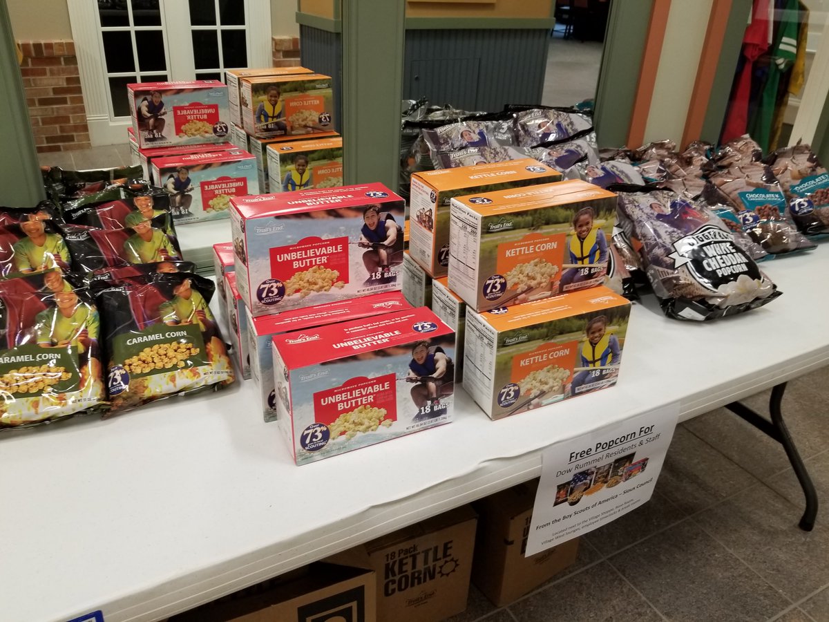 Thank you to the Boy Scouts of America-Sioux Council Sioux Council, BSA for the generous (and delicious) popcorn donation! It was a pleasant surprise for our staff and residents, THANK YOU! 🍿😋