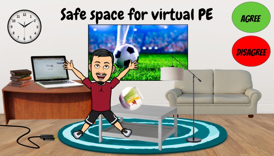 Hi #MightyRedBirds  Is this a safe space for Coach Kim to do his virtual PE at home? Agree it is safe or disagree Coach Kim will get hurt  <a href="/CFESRedBirds/">Cardinal Forest ES</a> #AgreeOrDisagree #HPE
#FCPSReady #safespace