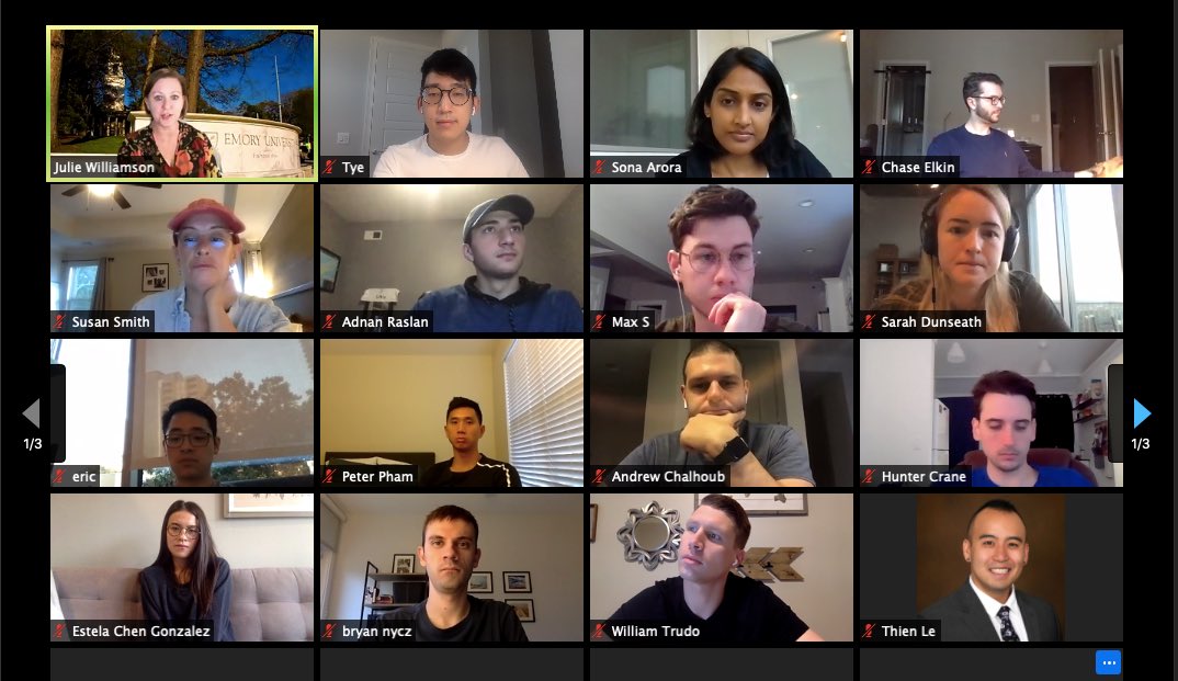 EmoryAnesthesia's tweet photo. Didactic Wednesdayโs ๐ค @EmoryAnesthesia
AM: Zoom sessions ๐ป
PM: In-person didactics ๐๐ผ
#internlyfe https://t.co/oFSStsdzjR