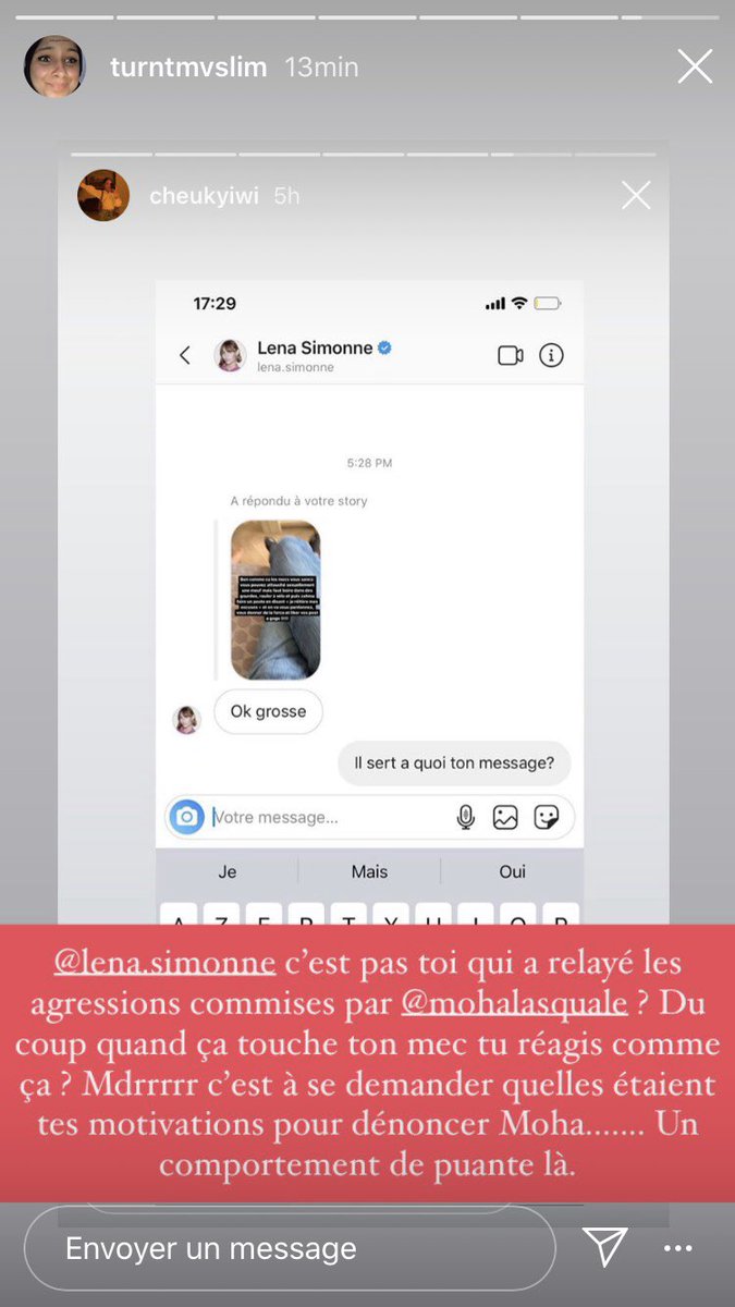 Imagine tu dénonce un artiste d’agression sexuelle et qd c’est ton gars qui est dans la sauce tu réagis comme ça ? Mdr. Votre militantisme a deux vitesses. #RomeoElvis #LenaSimonne