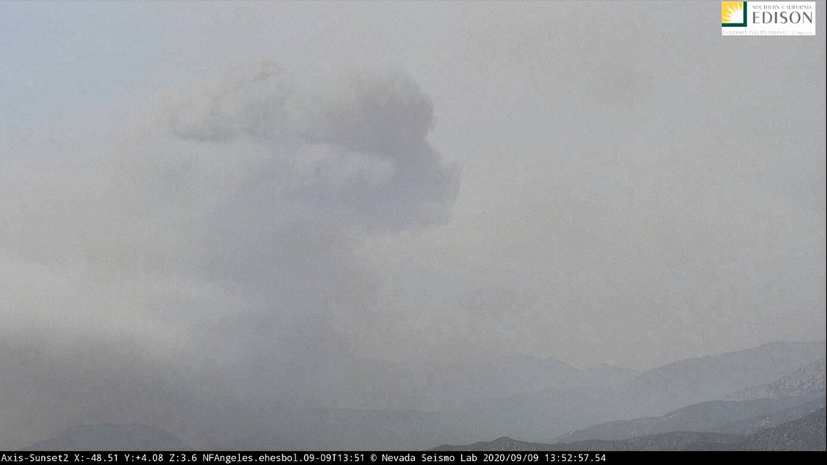 Latest image from the Sunset Peak camera to the east of the fire: #BobcatFire