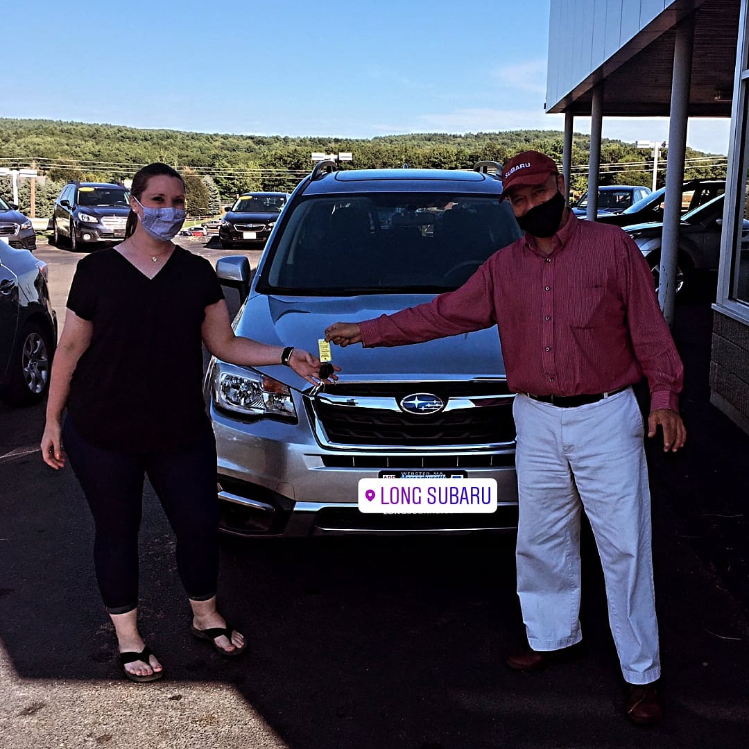 LongSubaru's tweet photo. ๐ Congratulations to Courtney who picked up her #Forester last night from sales consultant David Fayard! #LONGSubaruDriver #happytrails https://t.co/4HMmhHdhjC