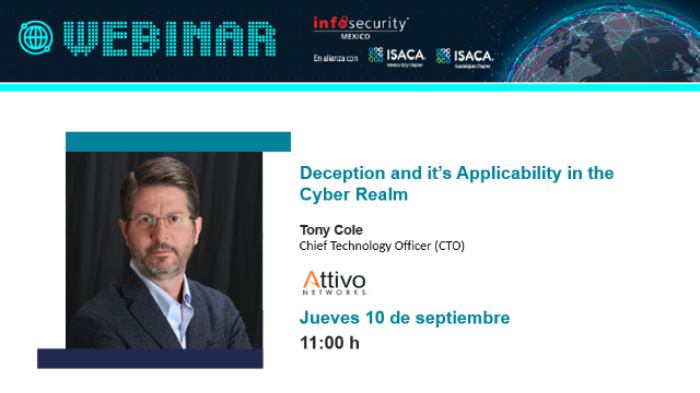 datawarden's tweet photo. Este jueves 10 de septiembre no pierdas la oportunidad de escuchar en vivo a William Cole (Chief Technology Officer - @AttivoNetworks) durante su charla "Deception and its Applicability in the Cyber Realm" El registro lo puede hacer aquí 👉https://t.co/nJWTbr136N
#ciberseguridad https://t.co/nfLbnfsVYi