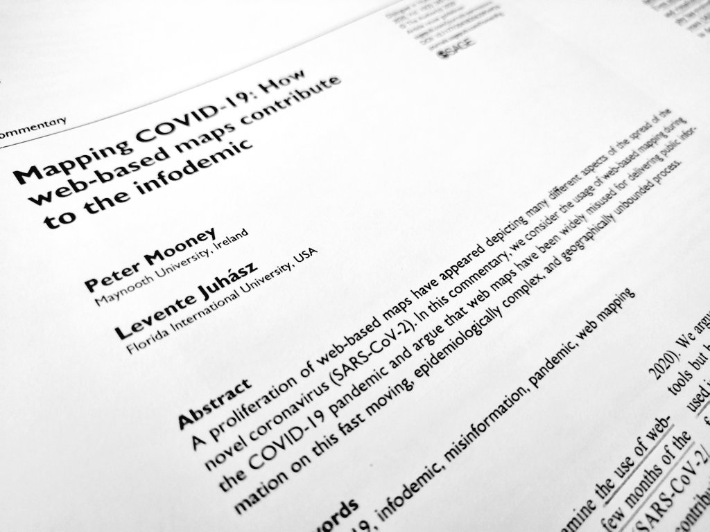 Interesting article about the proliferation of #web-based #maps related to the spread of #Covid19.
⬇️ doi.org/10.1177%2F2043…

#geography #mapping #information #process