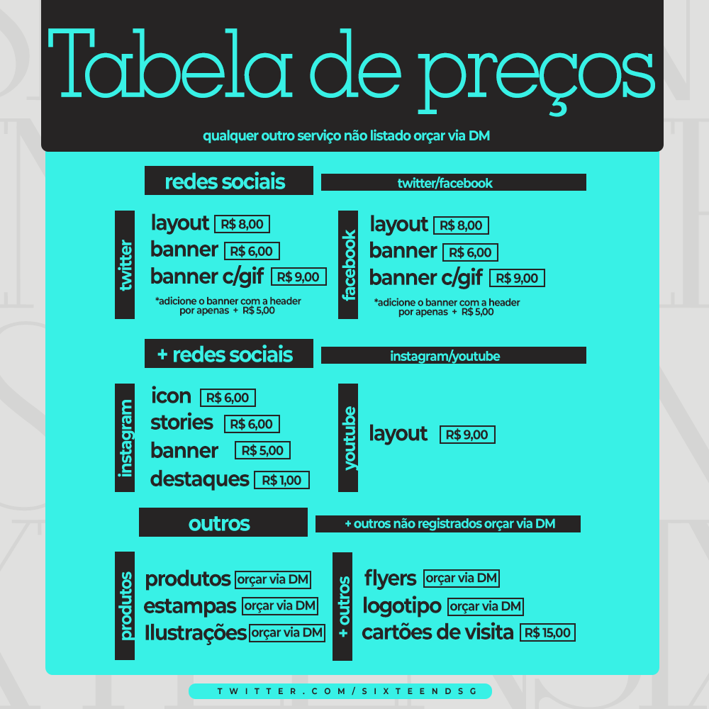 Sixteen design - ESTAMOS NA CONTA RESERVA tweet media