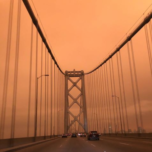 I am having a hard time going on with my workday like everything is normal when it looks like nighttime at 2pm