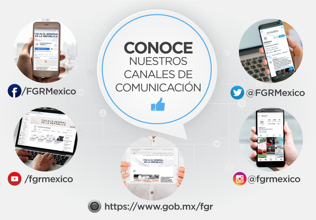 #Conoce, comparte y consulta la página oficial y redes sociales de #FGR. ¡Son para ti!