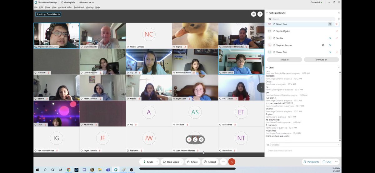 AColonMusic's tweet photo. Had a great time talking to our student in the music classes today with Mr. Lauster and then playing a Kahoot! @eCollierAcademy #kahoot https://t.co/ZqYD9T82pG
