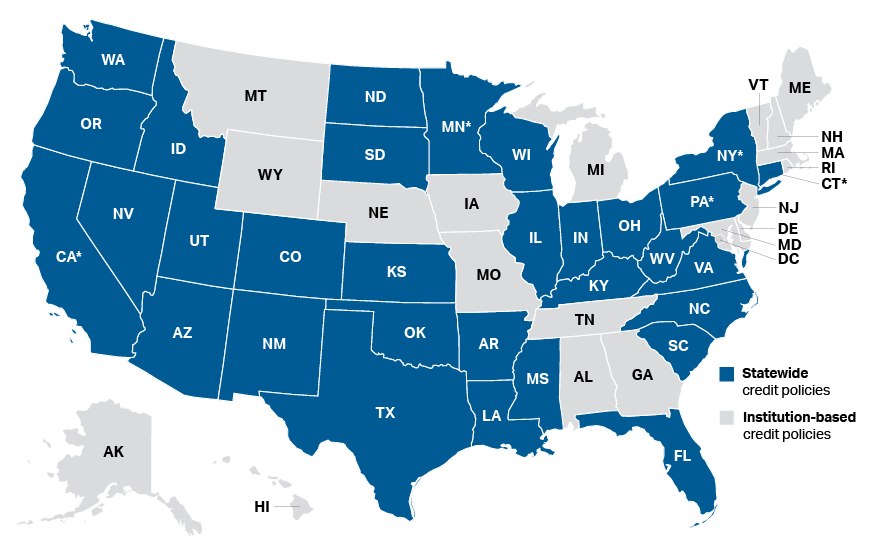 There are more statewide and systemwide policies than ever that offer credit or placement for an AP score of 3 or higher. spr.ly/6012GsrY6