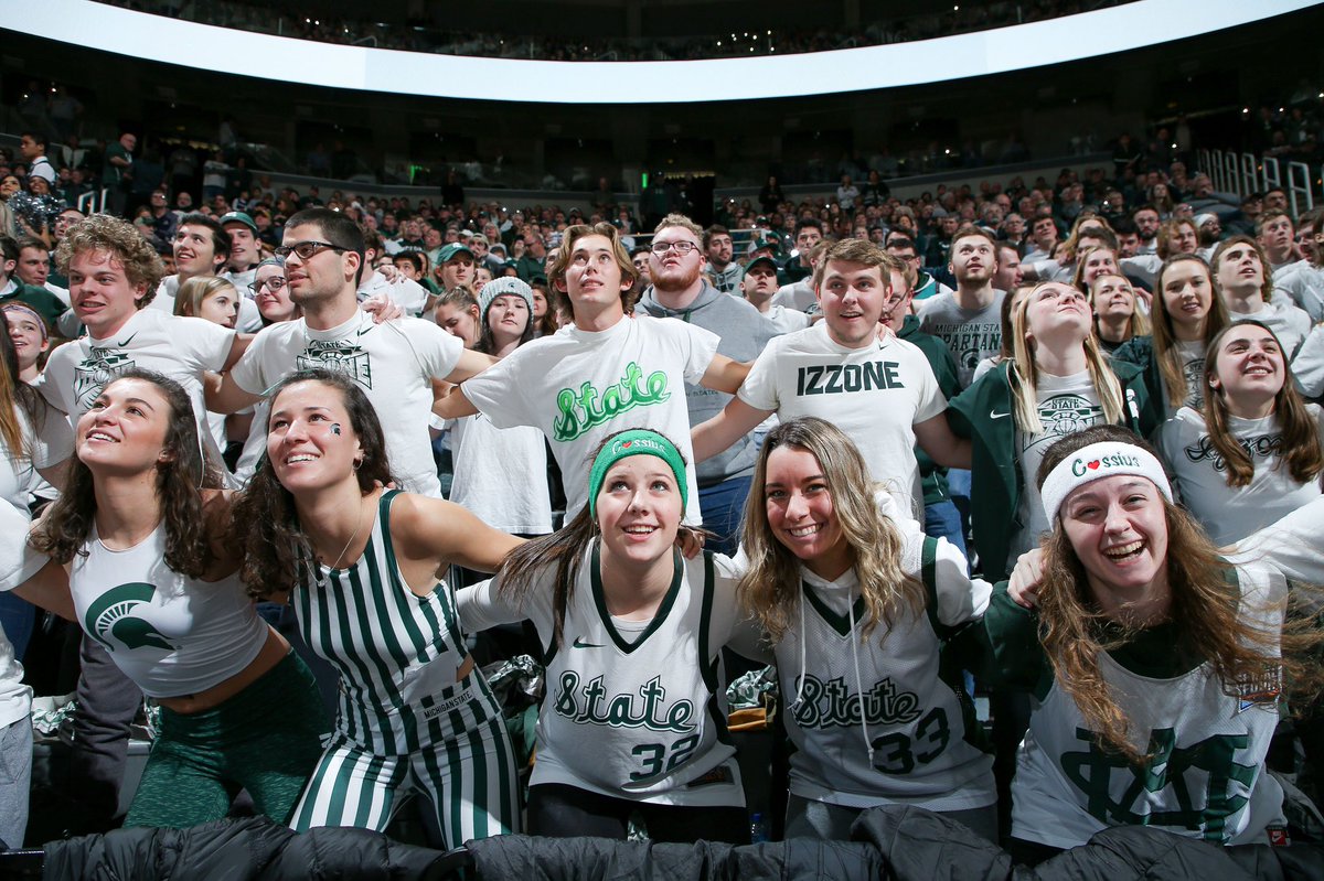 ThisistheIZZONE's tweet photo. Since it’s been awhile since we were all last together, let’s head down memory lane for a bit. 🤪 

Let us know your favorite @MSU_Basketball &amp; Izzone memories down below! 😎 https://t.co/H9puNjESFy
