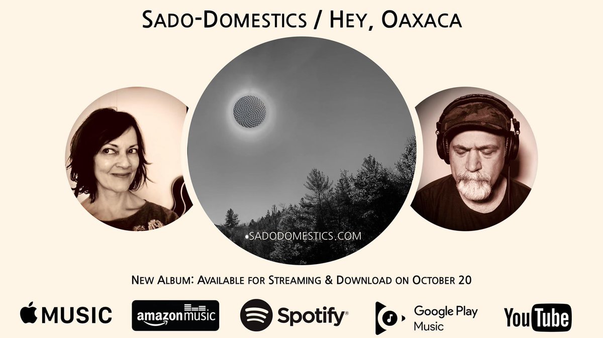 SadoDomestics's tweet photo. New @SadoDomestics album available for streaming &amp; download on October 20! #heyoaxaca #newmusic #bostonmusicscene #americanamusic https://t.co/QiJgemwUuE