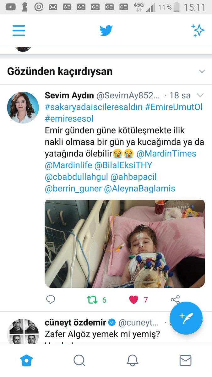 cuhadar_pinar's tweet photo. Her gün kaç #depremistanbul yaşanıyor bilmedigimiz hanelerde. ..#EmireSesOl #emireumutol iki yaşında #acil ilik nakli olması gereken bir bebeğe şifa olabilirsiniz.Kök hücre bağışı hayat kurtarir.Hala bir yerlerde duyarlı insanlar vardır
Retweetleyin lutfen https://t.co/SdL8SAsJ1a