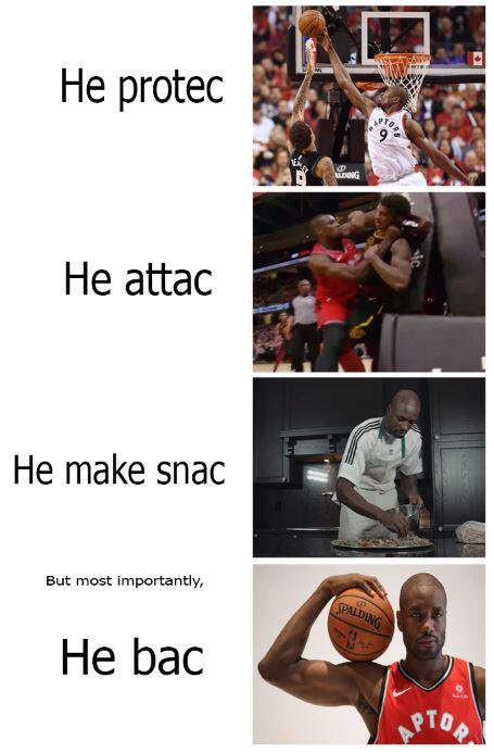 BehindTheNetPod's tweet photo. Serge Ibaka is playing tonight! Raptors fans, are you ready for game 6? https://t.co/lH8L5KrWy2