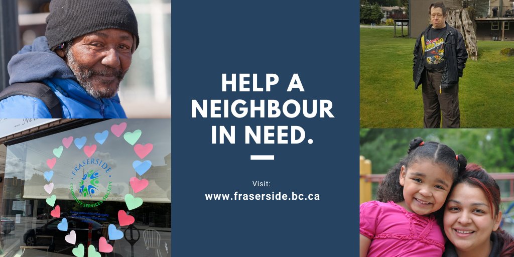 In response to the increased need in the communities we serve, Fraserside is launching a Fall Fundraising Campaign Sept-Dec 2020. Please help by RT or by making a gift. Every little bit helps.
Find out more: fraserside.bc.ca/donate

#community  #newwest #StrongerTogether #COVID19