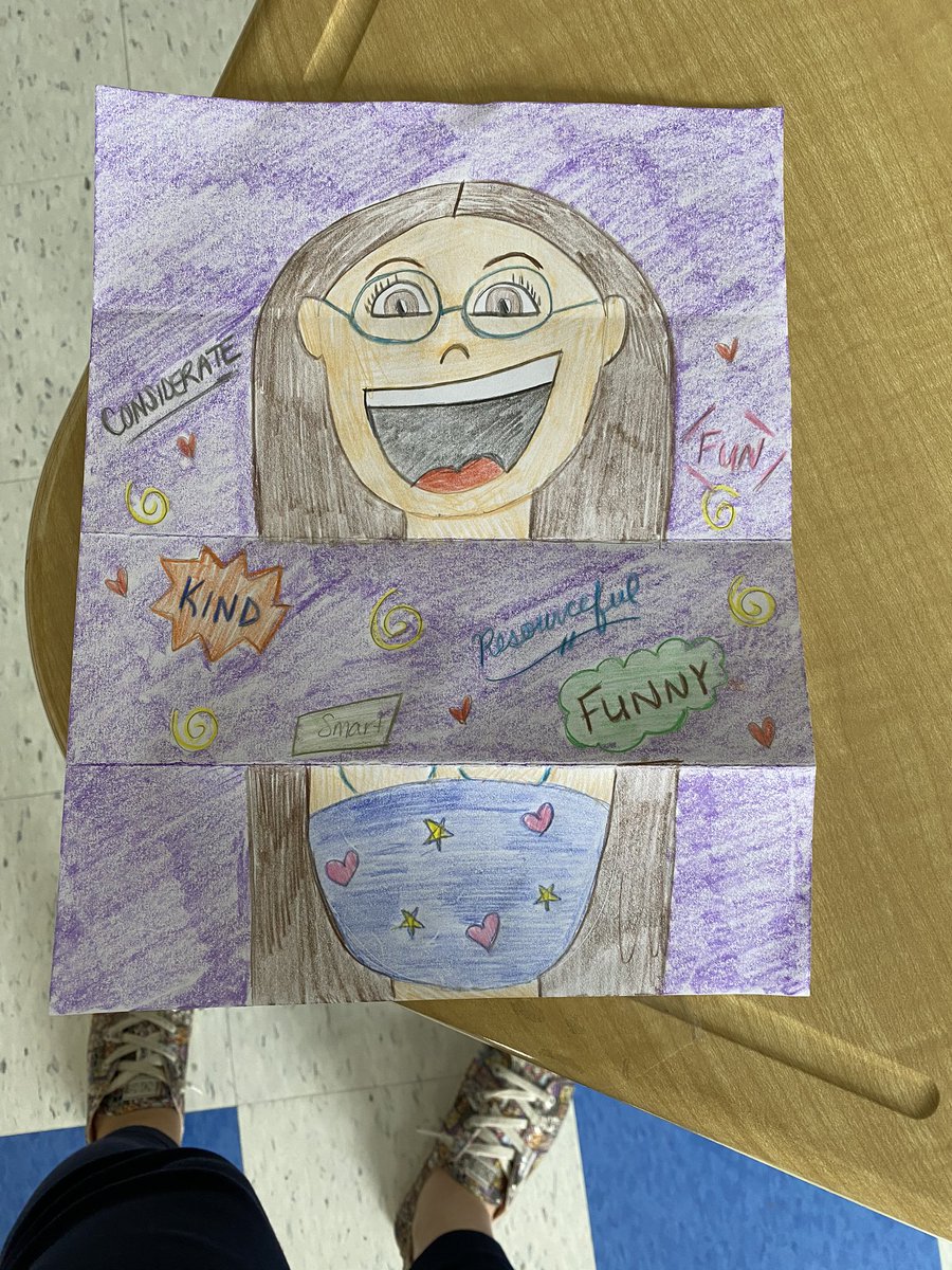 MrsDallasOCSB's tweet photo. Today we read the book Be You! and discussed what makes us unique. Then we drew self-portraits revealing our qualities behind our masks! #SEL #OCSB @PrincePeaceOCSB https://t.co/MDdJrh2xhC
