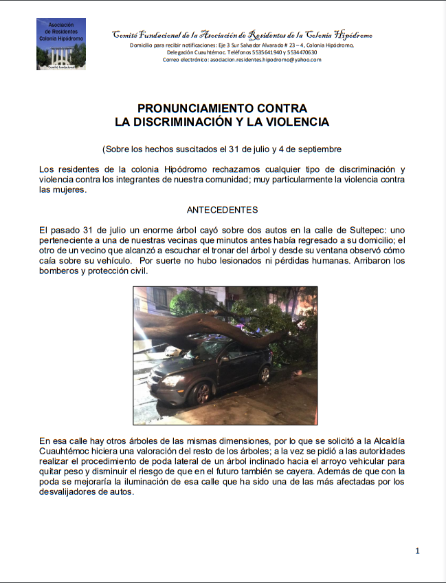 ARHipodromo's tweet photo. @vanessa877 Se podaron dos árboles, no se talaron. Se hizo con previa valoración por parte de la Alcaldía y Protección Civil. Días antes cayó un árbol similar sobre los autos de los vecinos; pudo haber sido sobre personas. Gracias a Dios, no hubo lesionados. https://t.co/HPjoRqJalt