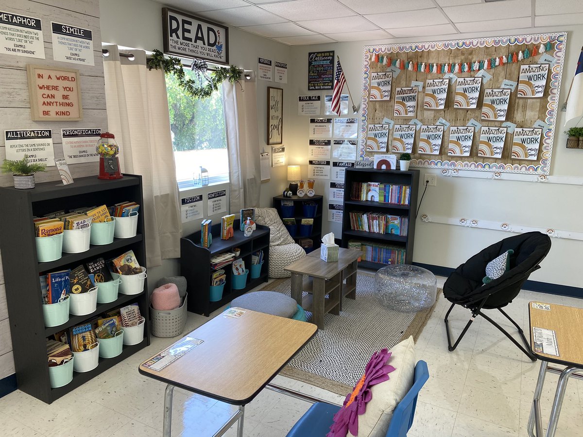 Ms_Rothberg's tweet photo. Yesterday was my first day of 5th grade! Here’s a little classroom update! 🍎 https://t.co/pJgOiQJxMS