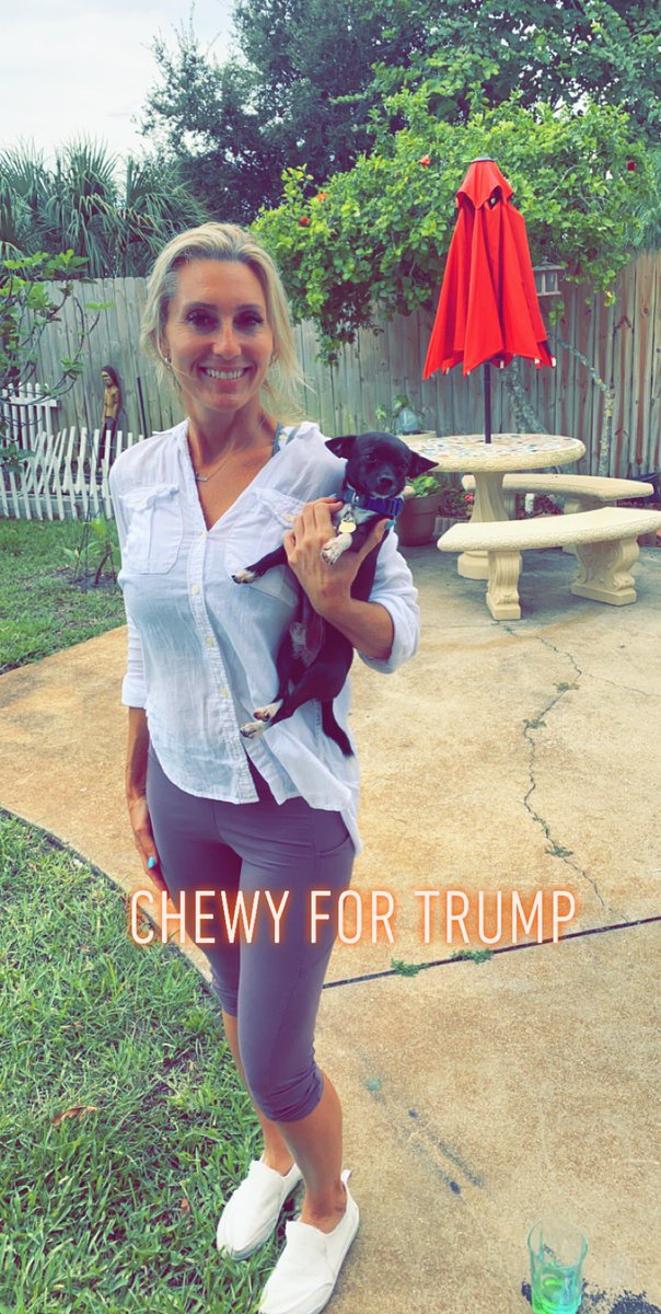 campaignbunny's tweet photo. Chewy For Trump!!! #DogforTrump #VoteRed2020 #Cat5calgary @realDonaldTrump @victorycowboy https://t.co/T6wDUJ0q9d