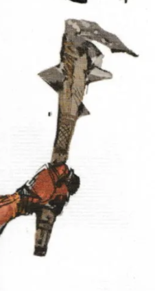The design for the other 3 is not particularly African however Pogg is seen wielding specifically African weapons, notably the Egyptian khopesh like Apocalypse as well as what seems to be an African battle axe, even if the design is similar to that of a throwing knife
