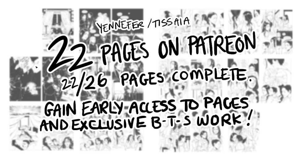 hattersarts's tweet photo. I have 22 pages of yennefer/tissaia on patreon rn! an extra +6 this month with the final 4 coming next month. SO excited to finally see this baby come together.

The voting for this months illustration is also ongoing if you join at the $4 comic tier o/

https://t.co/fJWabrhOcl https://t.co/tec8yIZPYb