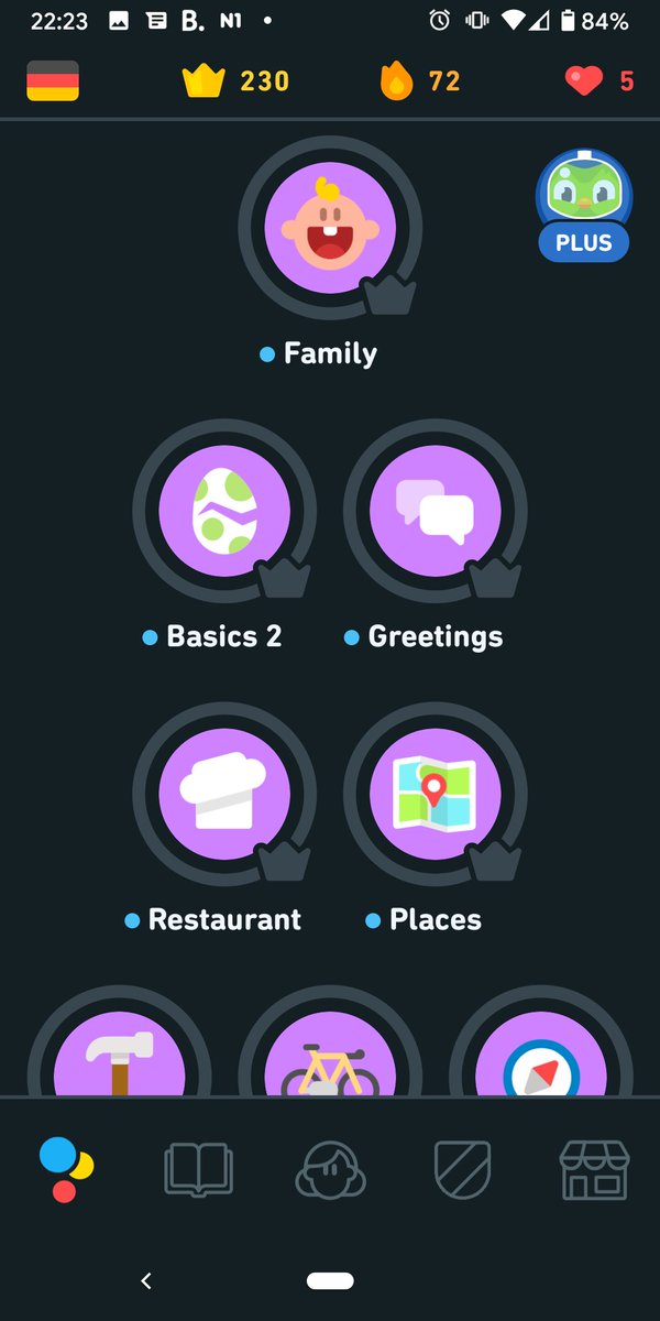 AlisseR's tweet photo. Just opened @duolingo to practice and all the lessons have changed, and I've been reset to 0 crowns for even the most basic lessons 😭 I was almost at checkpoint four and now I'm back to translating "Ja, bitte" and "Nein, danke" a hundred times over. https://t.co/sn08sj8UmU