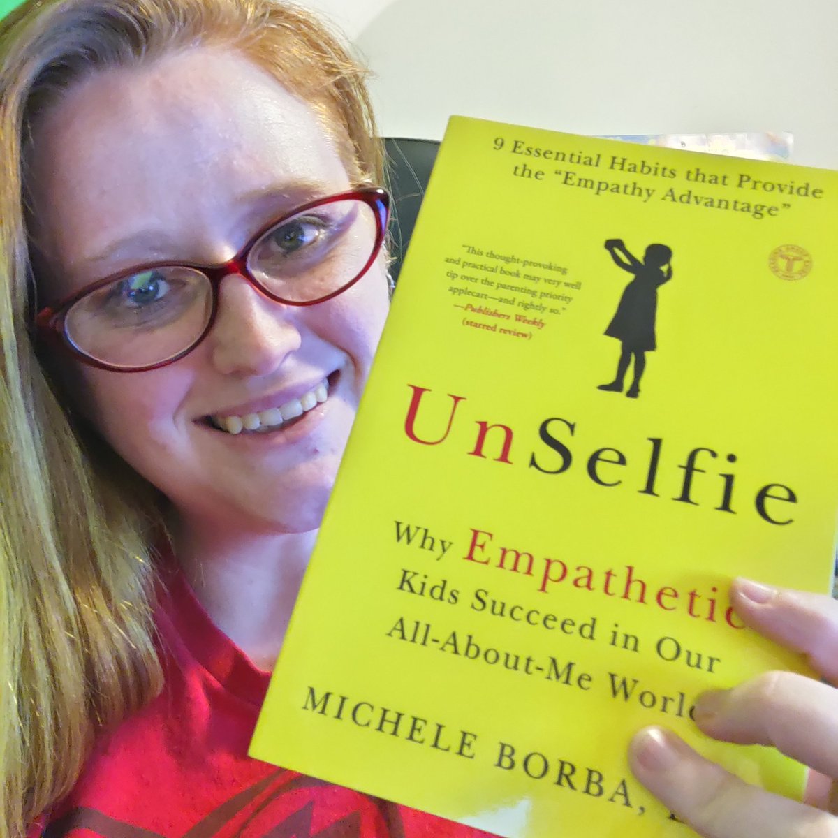 MrsJenkinsMath's tweet image. Another awesome book came in the mail today. Adding to my shelf and reading list! #Unselfie by @micheleborba - thank you for your wonderful work!